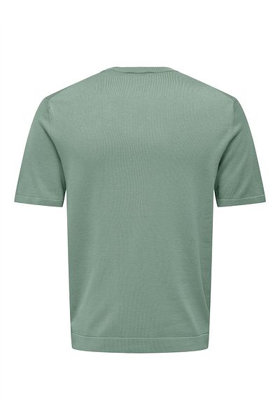 Only & Sons Ανδρικό πράσινο μπλουζάκι ONSWYLER LIFE REG 14 SS KNIT - 22022928