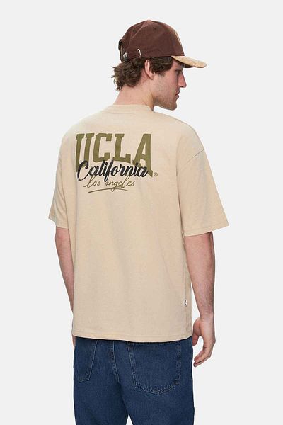UCLA Aspen Milk Coffee Crew Neck Printed Oversize Men's Tshirt