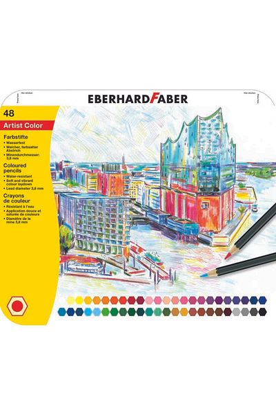 Eberhard Faber Artist Color Kuruboya Pencil Set, 48 Colors