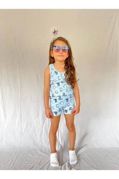 pareoss Costum pentru fete cu bretele groase