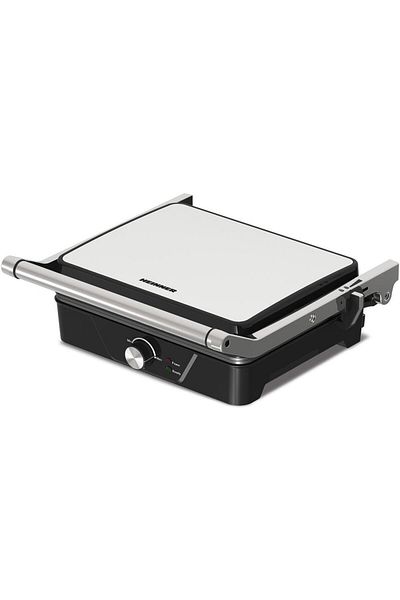 Heinner Gratar electric Heinner GrillChef HEG-K2000CP, 2000 W, Placi fixe cu invelis antiaderent