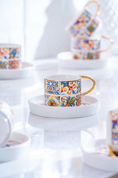 ACAR Ingrid Coffee Cup Set for 6 People - 90 ml