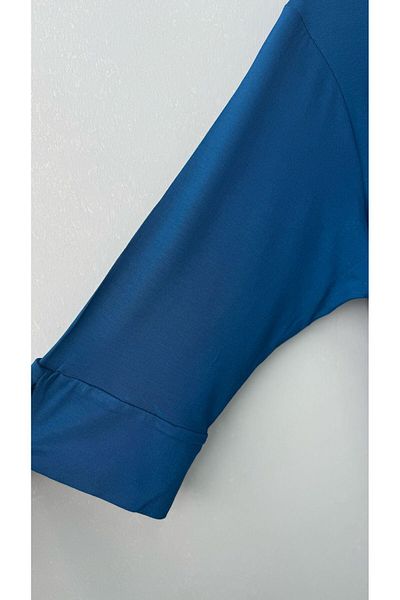 Koza Butik Γυναικεία μπλούζα με λαιμόκοψη σε μεγάλο μέγεθος 1919-25