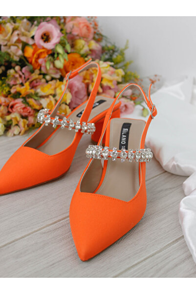 Milano حذاء Glimmera نسائي بكعب عالٍ من الجلد الطبيعي