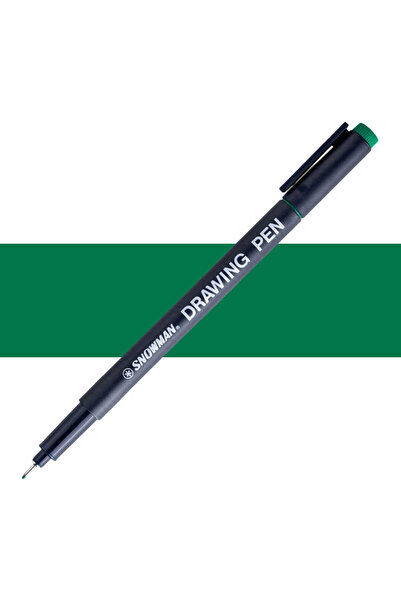 Snowman Technical Drawing Pen - Green 0.1