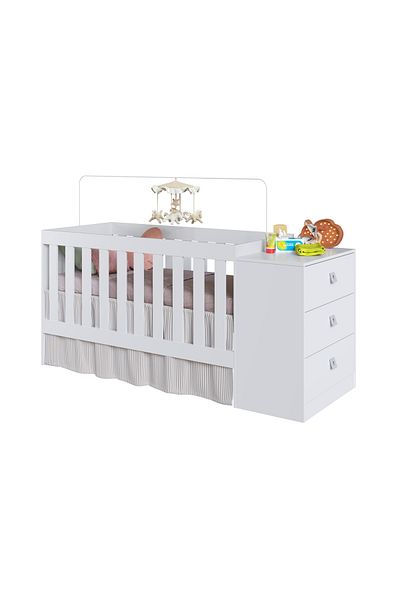 Art In Móveis Children's bed with side cabinets for children's rooms and home 3 169*79.4*63