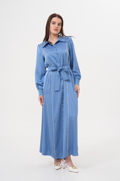 Marvella By Rasha Royal Blue Embellished Maxi Dress