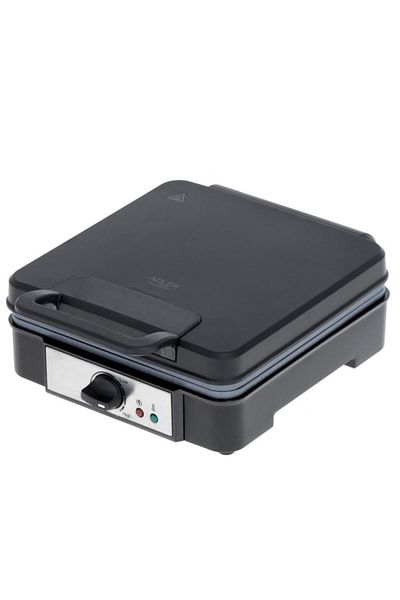 adler Aparat pentru waffe Adler AD 3049, 1800 W, 4 waffe (Negru)