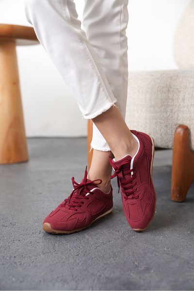 MODAADAM Pantofi sport Remy pentru damă - Roșu Claret