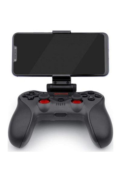 REDRAGON Gamepad Redragon, Cu suport smartphone, Fara fir, Negru/Rosu