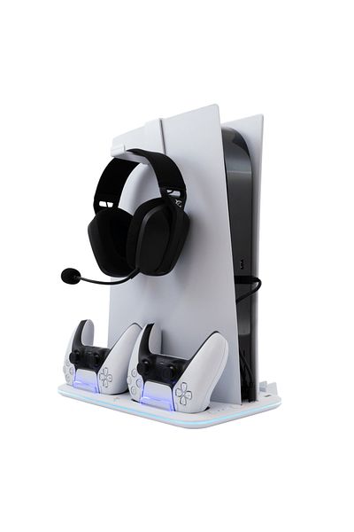 white shark Multifunctional vertical stand for PlayStation5 White Shark KIMURA-2