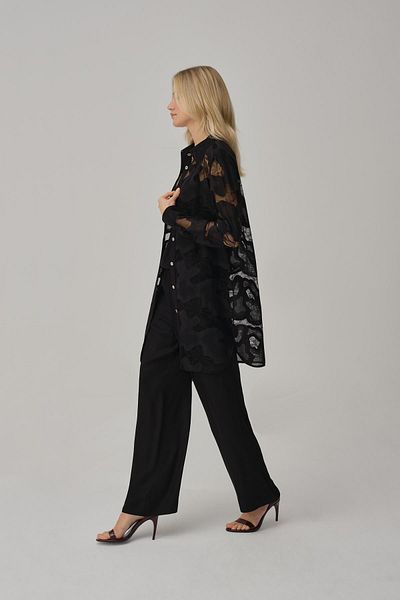 Pierre Cardin Women's Pajama Set with Kimono - Lx.25236 Black
