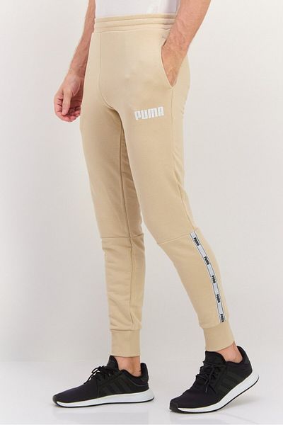 Puma Men Sportswear Fit Drawstring Training Pants, Beige