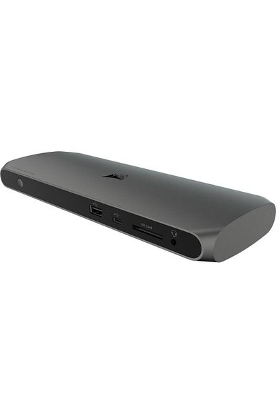 Corsair TBT100 Thunderbolt 3 Docking Station, USB-C/3.1, RJ-45, DisplayPort, SD Card Slot