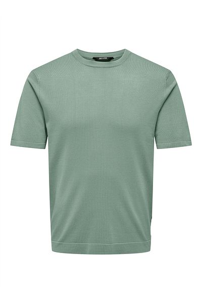 Only & Sons Ανδρικό πράσινο μπλουζάκι ONSWYLER LIFE REG 14 SS KNIT - 22022928