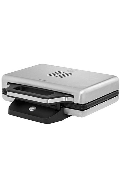 WMF Sandwich Maker WMF 415150011, 800 W, Placi antiaderente, Indicator LED (Argintiu)