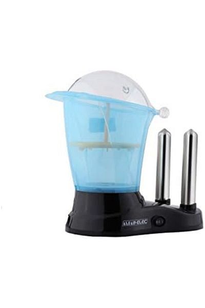 ALSAIF Electric Multi-function 4 In 1 Hot Dog Maker, Popcorn, Steam, Egg Boiler, 350w, Black/blue
