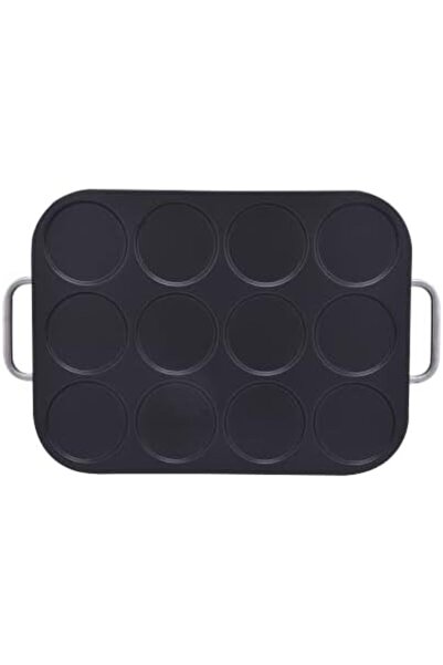 JANO Electric Crepe Maker 12 Pcs, Molds Machine , 1600w, White