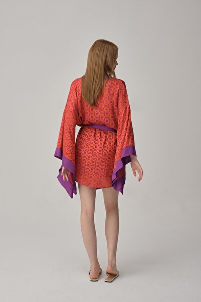 Pierre Cardin Vegan Ipek Saten Kadın Gecelik Sabahlık Takımı - Lx.25221 Violet