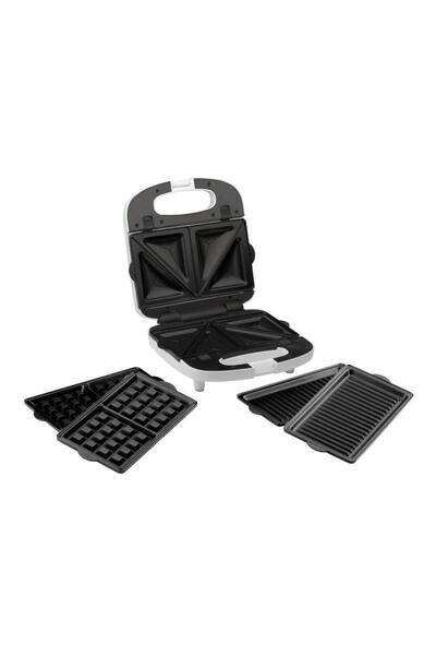 ETA Sandwich maker, ETA, ETA415690000, various interchangeable trays, White
