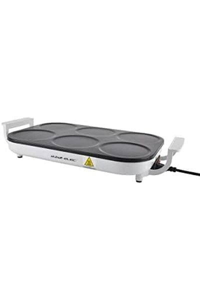 ALSAIF Electric Crepe Maker 6 Pcs Molds Machine, 1000w, White