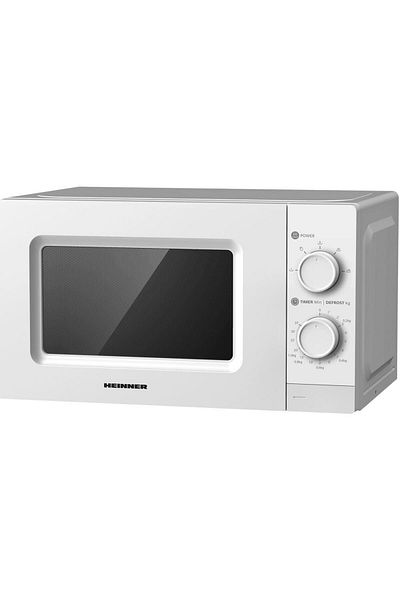 Heinner Cuptor cu microunde Heinner HMW-MD20MWH, 20 l, Control mecanic, 700 W, Platou 25.5 cm (Alb)