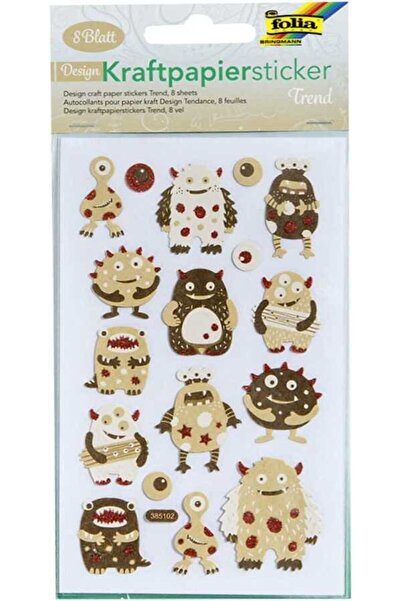 Folia Крафт стикери 10,5x21 см, 8 листа Trend