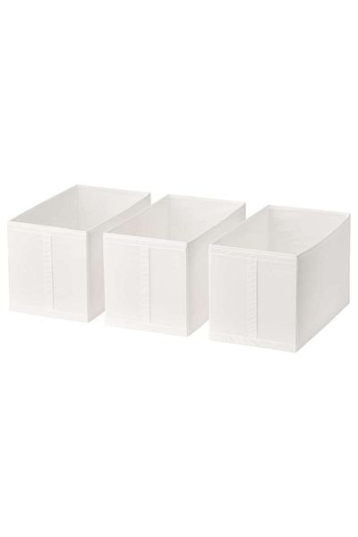 IKEA SKUBB Box, white, 31 x 55 x 33 cm