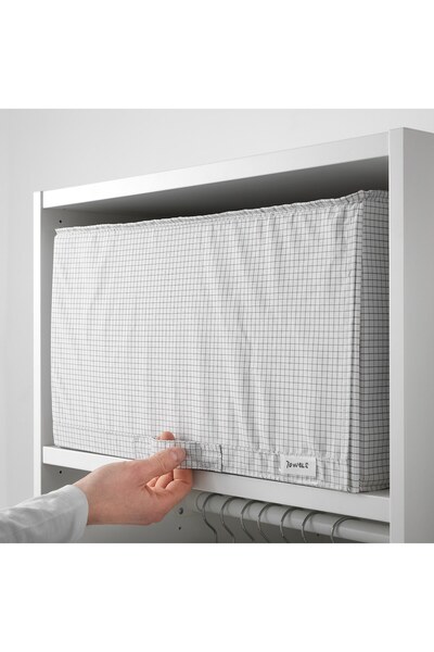 IKEA STUK Storage case, white/grey, 34 x 51 x 28 cm