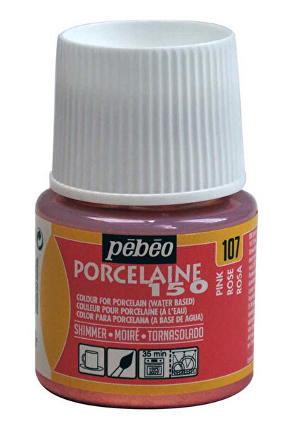 Pebeo Su Bazlı Porselen Boya 150 45ml Şişe - Shimmer Pink