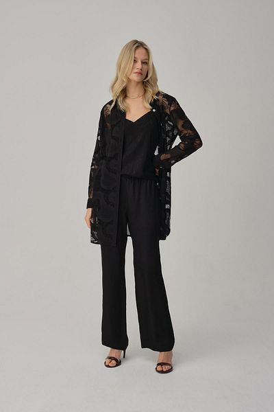 Pierre Cardin Women's Pajama Set with Kimono - Lx.25236 Black