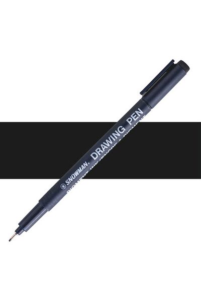 Snowman Black Technical Drawing Pen - 0.6