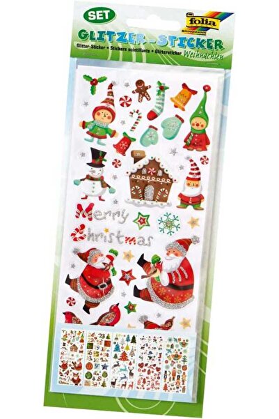 Folia Блестящ стикер Коледа