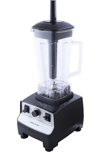 JANO Electric Blender 10 Speeds, Plastic Jar, Quick Launch Button, Stainless Steel Blade, 1500w, Black