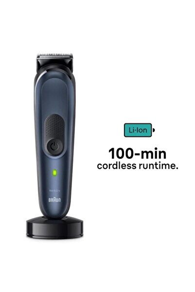 Braun Ξυριστική μηχανή και κουρευτική μηχανή Braun 10 σε 1 MGK7421, 100 λεπτά αυτονομίας, 13 ρυθμίσεις μήκους