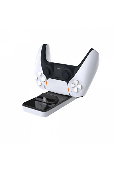 white shark PS5 controller charging/docking station, WhiteShark PS5-504 CLINCH, USB-C (White)