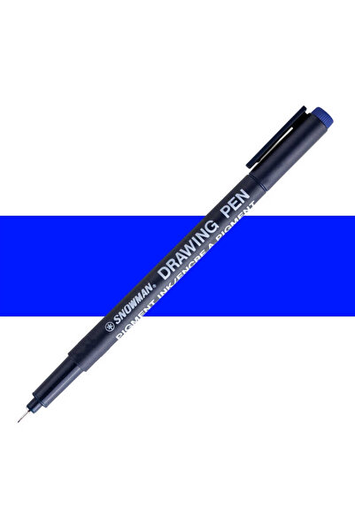 Snowman Technical Drawing Pen - Blue 0.5