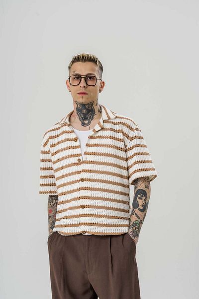 go gang own Πλεκτό πουκάμισο Pure Knit