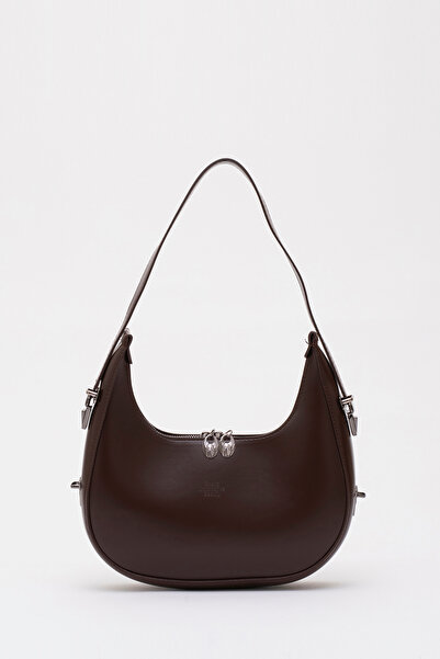 SHAKA Coffee Color Shk110 Ειδική τσάντα χεριού, μπράτσου και ώμου με ρυθμιζόμενο λουράκι με φερμουάρ