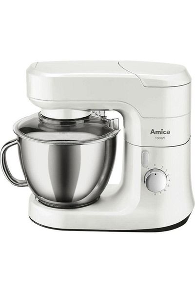 AMICA Amica KML 4011 food processor, 1000W, 4.5L stainless steel bowl, 8 speed settings (White)