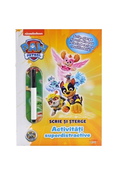 Litera Paw Patrol cu ​​activități super distractive Scrieți și ștergeți