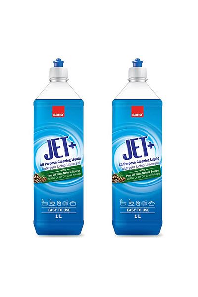 Sano Detergent universal Jet, ulei lichid de pin, 1l x 2 buc.
