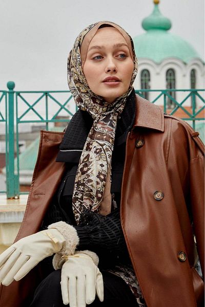 Levidor Indian Silk Shawl Brown 411-10