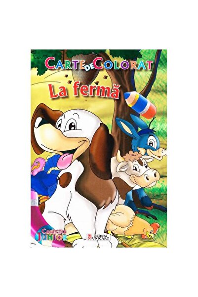 unicart La fermă - carte de colorat