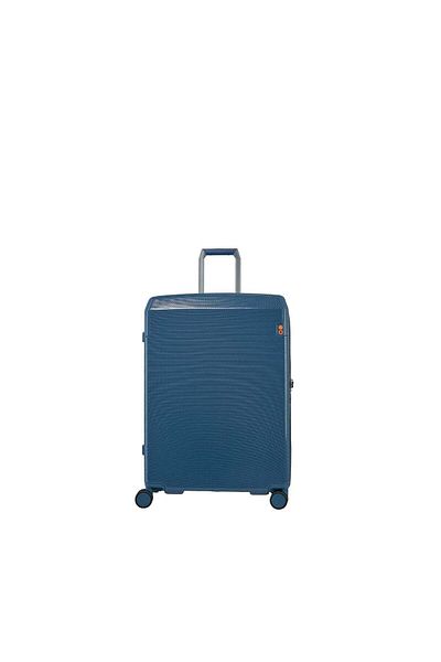 Echolac Logic 52cm 4 Double Wheel Expandable Cabin Luggage Trolley Blue