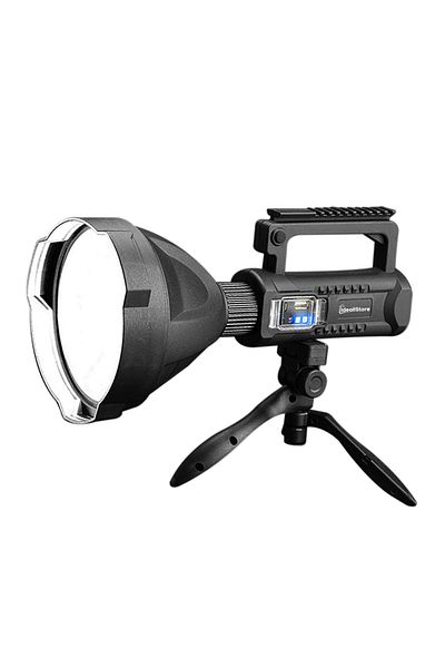 Depox Ideallstore® Led Flashlight, Search Master, Rechargeable, 4 Lighting Modes, Tripod Included