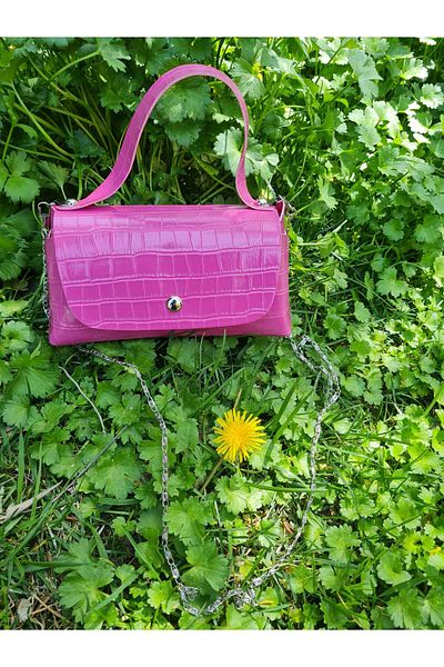 YMZBAG Mini Pink Crocodile Handbag