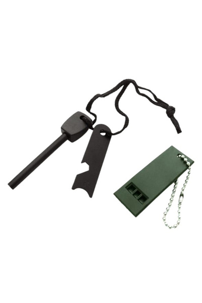 Depox IdeallStore Camping Amnar, dokonalý survival, nerezová ocel, 10 cm, čer...