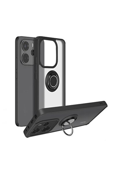 Gpack Xiaomi Redmi Note 14 uyumlu Kılıf Montreal Yüzüklü Mıknatıslı Silikon S...