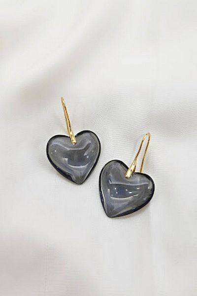 PETEK AKSESUAR Bonbon Heart Earring Iridescent